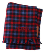 Missoni Multicolor Check Wool Unisex Neck Wrap Men's Shawl
