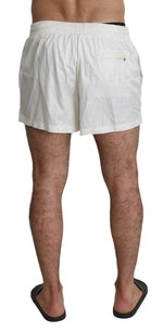 Dolce & Gabbana Chic Polka Dot Swim Shorts Men's Trunks