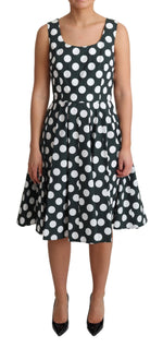 Dolce & Gabbana Chic Polka Dot A-line Sleeveless Women's Dress