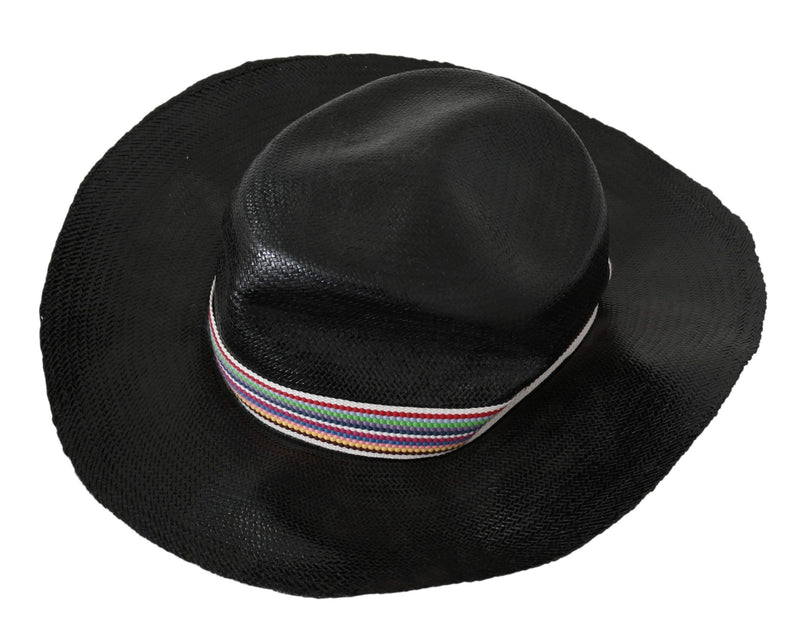 Costume National Black Wide Brim Cowboy Solid Women's Hat
