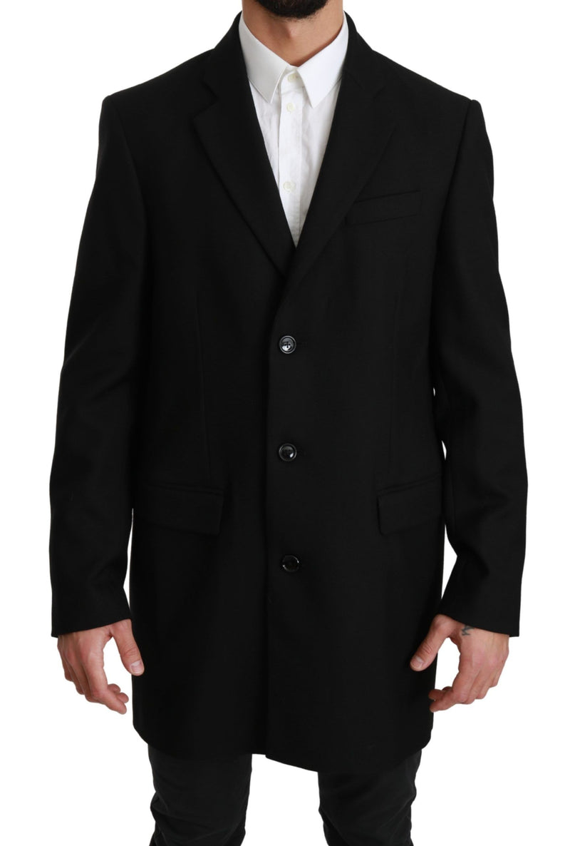 Dolce & Gabbana Elegant Black Wool Formal Men's Blazer