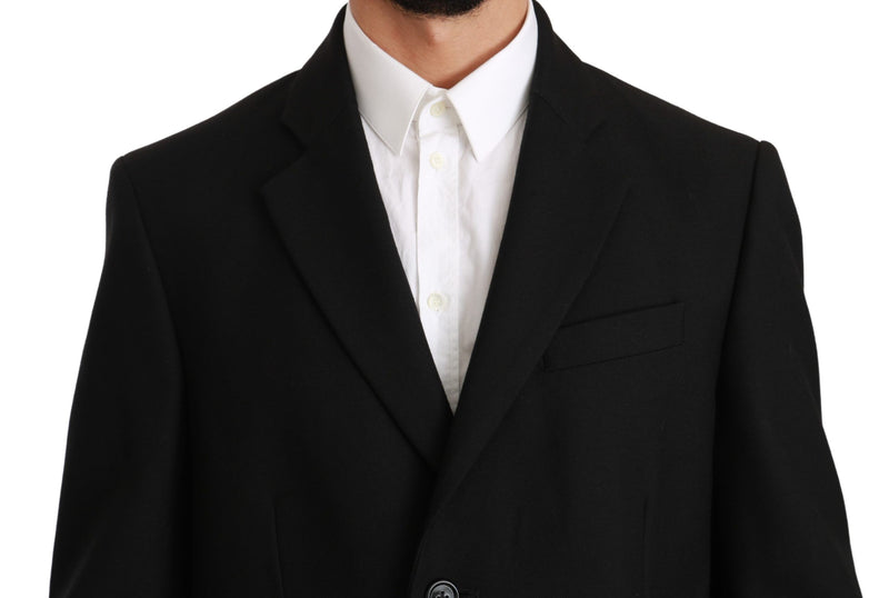 Dolce & Gabbana Elegant Black Wool Formal Men's Blazer