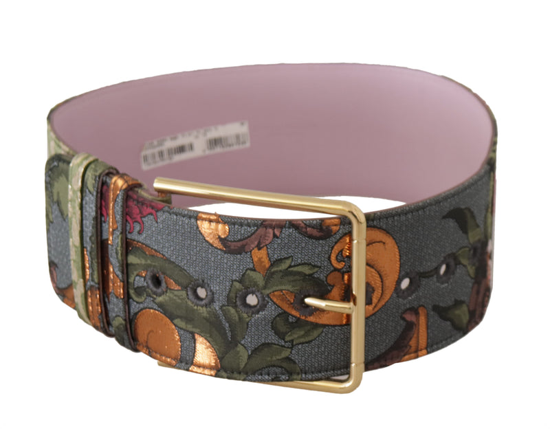 Dolce & Gabbana Elegant Multicolor Canvas-Leather Women's Belt