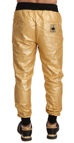 Dolce & Gabbana Gold Pig Of The Year Cotton Trousers Men's Pants