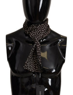 Dolce & Gabbana Elegant Silk Polka Dot Men's Men's Scarf