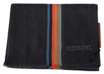 Missoni Elegant Wool-Silk Blend Striped Men's Scarf