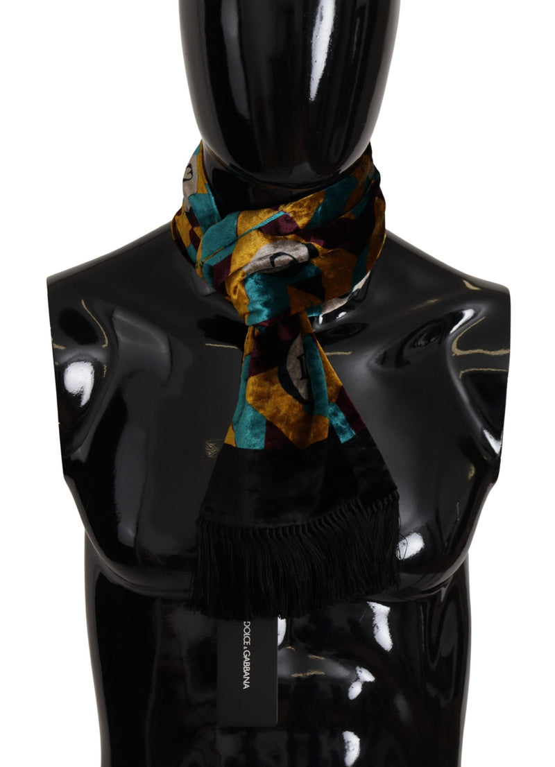 Dolce & Gabbana Elegant Multicolor Silk Blend Men's Men's Scarf