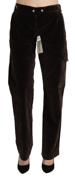 Ermanno Scervino Chic High Waist Cargo Pants in Sophisticated Women's Brown