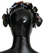 Dolce & Gabbana Floral Butterfly Sequin Diadem Tiara Women's Headband