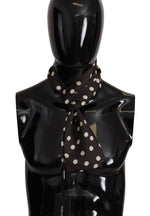 Dolce & Gabbana Elegant Polka Dotted Silk Men's Men's Scarf