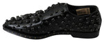 Dolce & Gabbana Elegant Black Dress Shoes with Women's Crystals