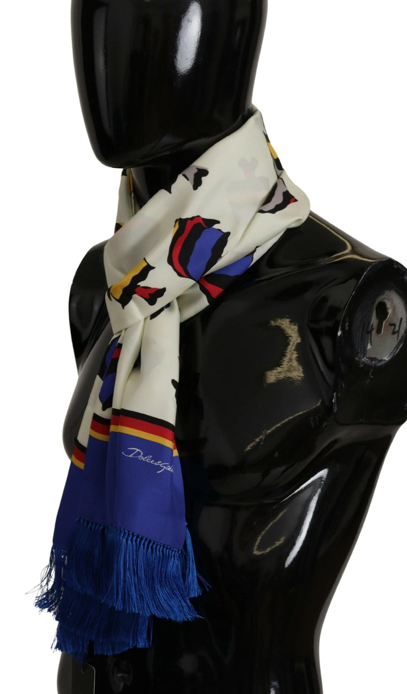 Dolce & Gabbana Multicolor Silk Men's Scarf Men's Wrap