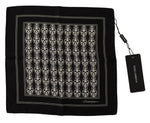 Dolce & Gabbana Elegant Black Silk Men's Square Men's Scarf