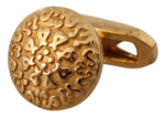Dolce & Gabbana Elegant Gold Plated Brass Men's Men's Cufflinks