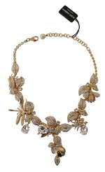 Dolce & Gabbana Elegant Sicily Floral Bug Statement Women's Necklace