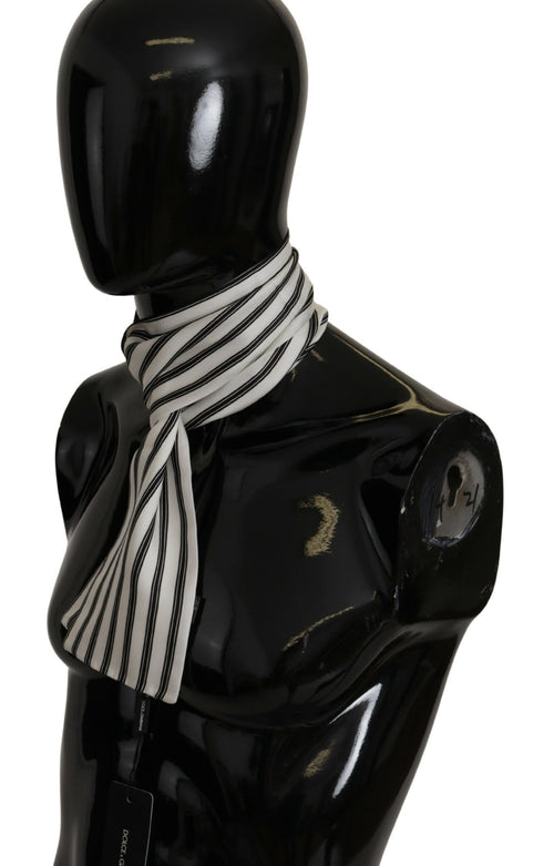 Dolce & Gabbana Elegant Striped Silk Men's Men's Scarf