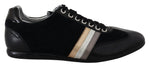 Dolce & Gabbana Elegant Black Leather Sport Men's Sneakers
