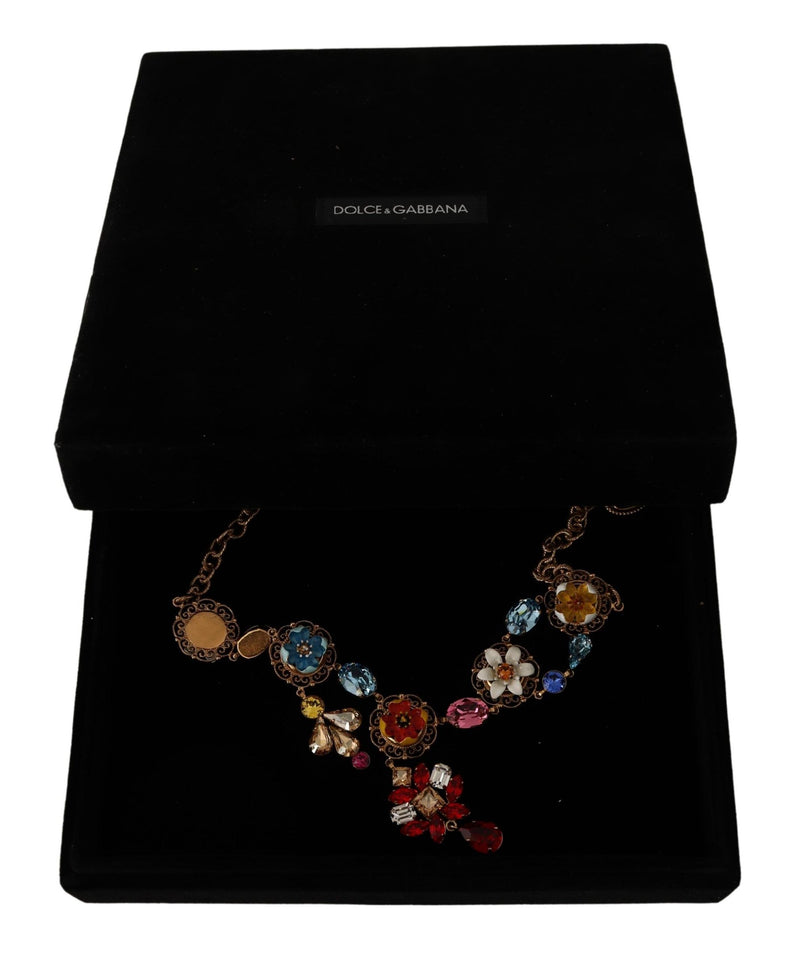 Dolce & Gabbana Elegant Floral Statement Women's Necklace