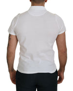 FRADI Elegant White Cotton Polo Men's T-Shirt