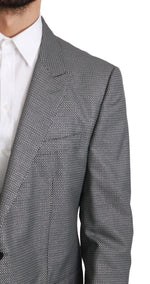 Dolce & Gabbana Gray Slim Fit Formal MARTINI Men's Blazer