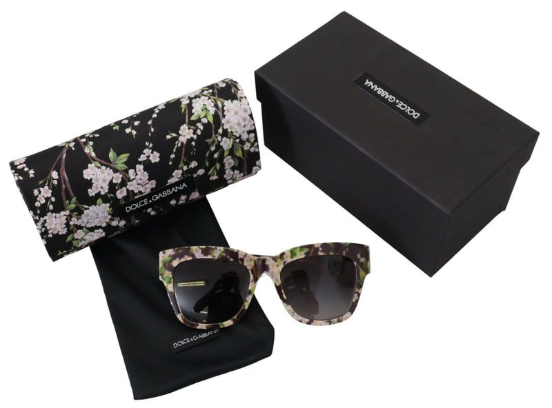 Dolce & Gabbana Elegant Black Multicolor Gradient Women's Sunglasses
