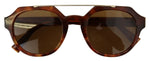Dolce & Gabbana Chic Brown Wayfarer Women's Sunglasses