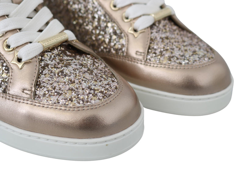 Jimmy Choo 'Miami' Fushia Glitter Sneaker - Jimmy Choo | La Doyenne