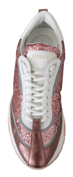Jimmy Choo Pink Candyfloss Leather Raine Women's Sneakers
