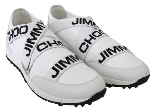 Jimmy Choo Toronto White/Black Nappa/Knit Women's Sneakers