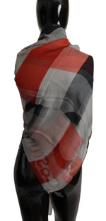 Costume National Elegant Silk Checkered Women's Scarf