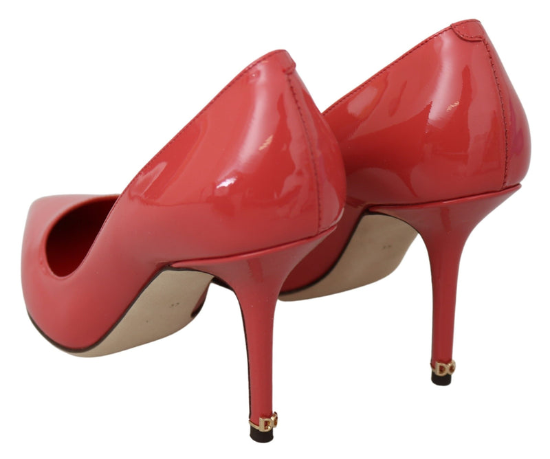 Dolce & Gabbana Dark Pink Patent Leather Heels Women's Pumps