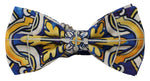 Dolce & Gabbana Multicolor Majolica Print Adjustable Papillon Bow Men's Tie