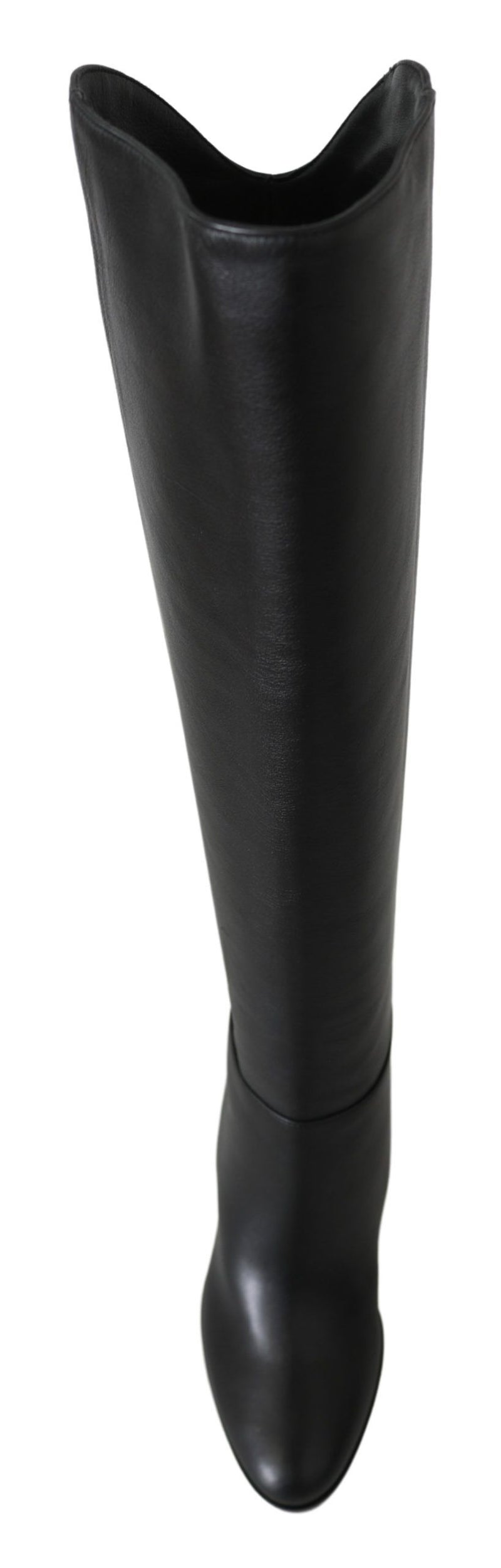 Jimmy Choo Elegant Black Calf Leather Heeled Women's Boots