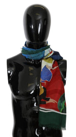 Dolce & Gabbana Elegant Multicolor Modal-Cashmere Men's Men's Scarf