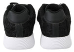 Plein Sport Black Polyester Runner Joice Sneakers Women's Shoes
