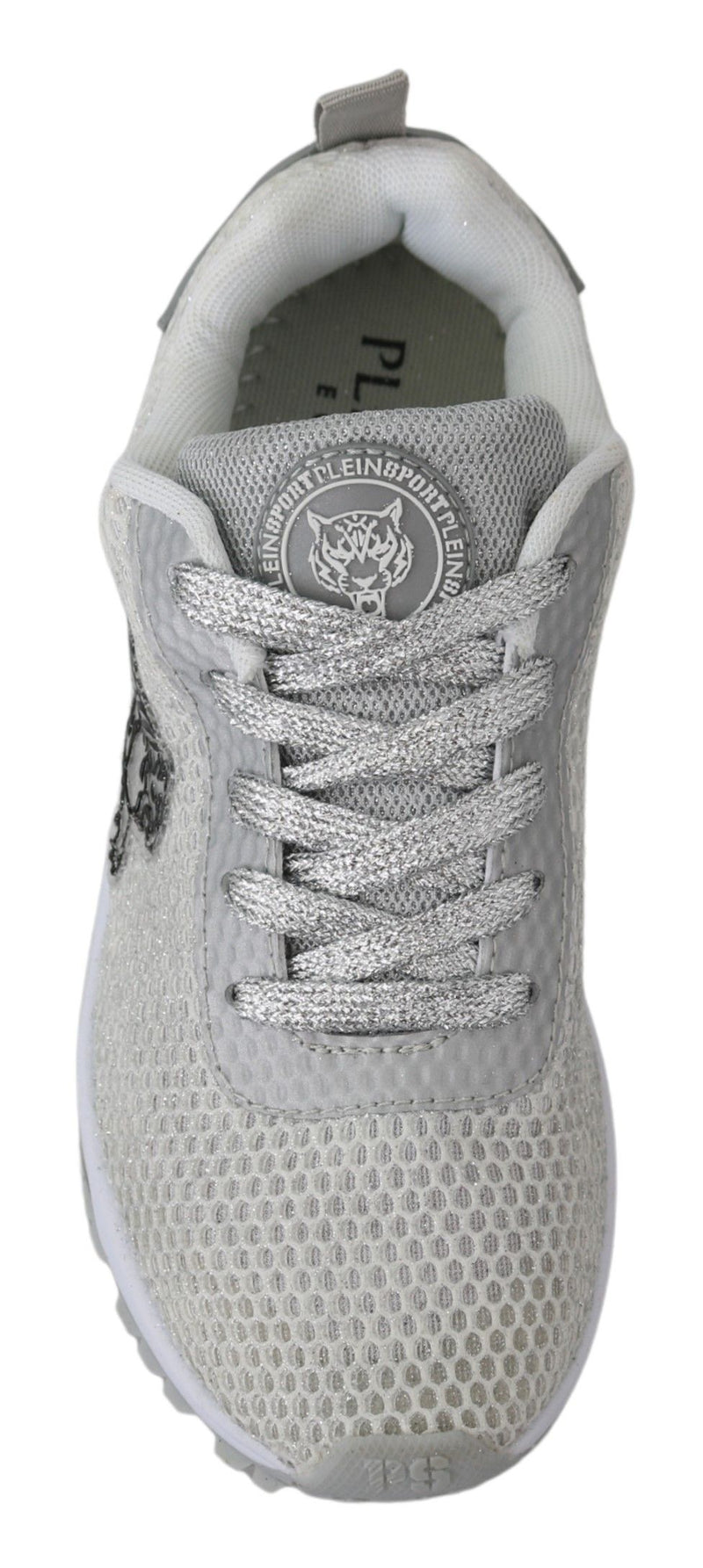 Plein Sport Silver Polyester Gretel Sneakers Women's Shoes