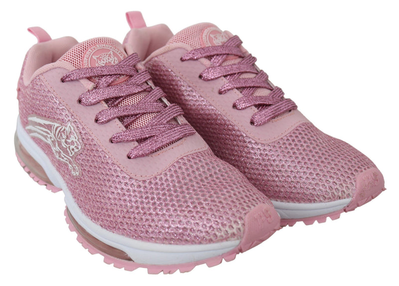 Plein Sport Pink Blush Polyester Gretel Sneakers Women's Shoes