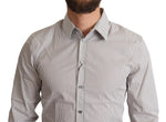 Dolce & Gabbana Gray Cotton Slim Fit Mens SICILY Men's Shirt