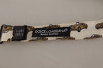 Dolce & Gabbana Elegant Car Print Silk Bow Men's Tie