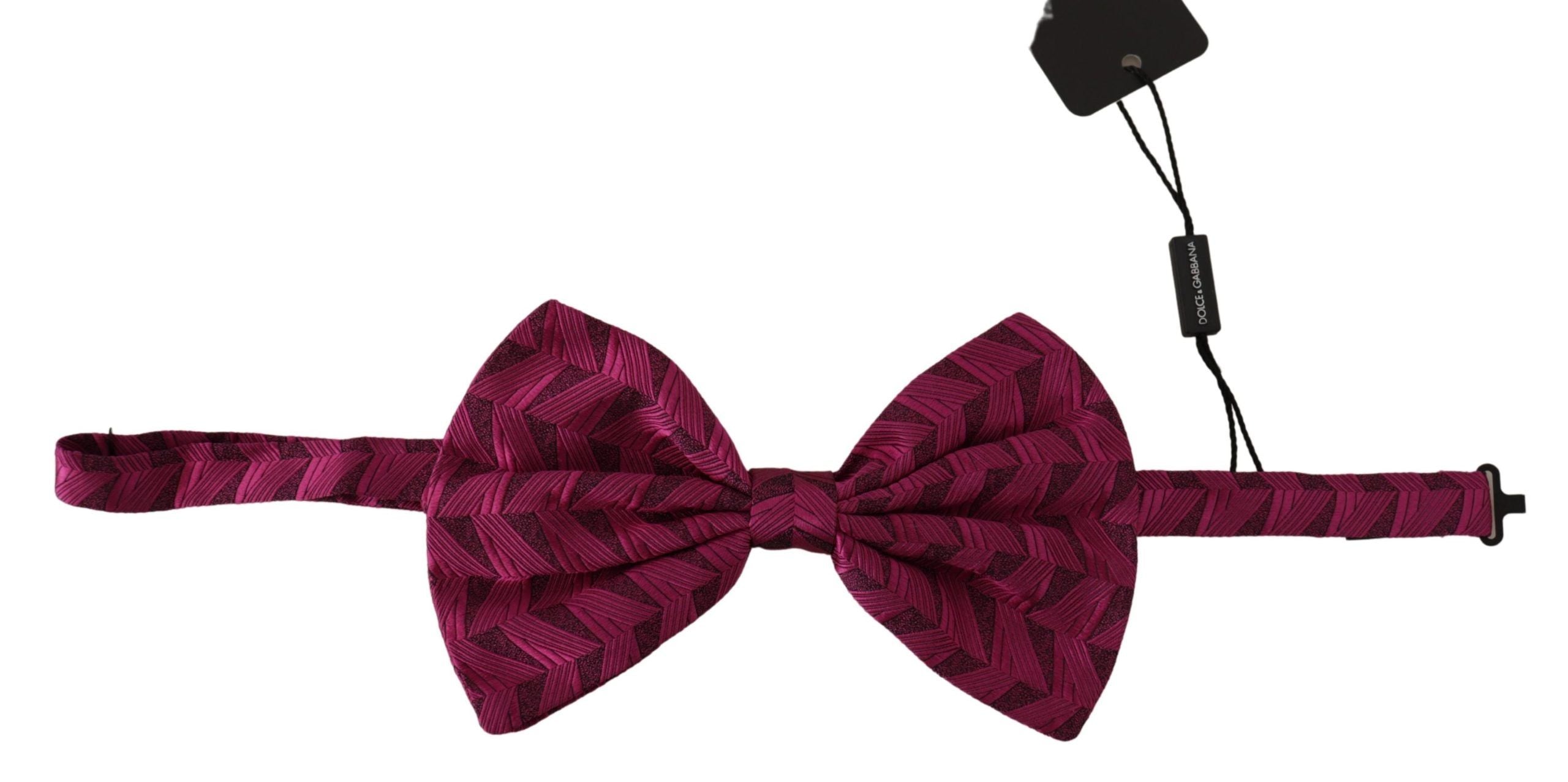Dolce & Gabbana Elegant Pink Silk Bow Men's Tie