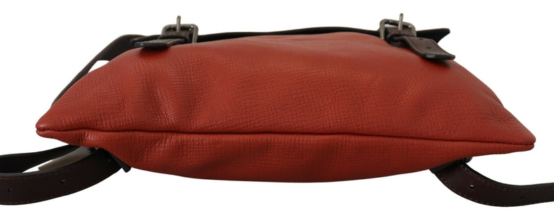 Dolce & Gabbana Elegant Calfskin Leather Backpack in Men's Orange