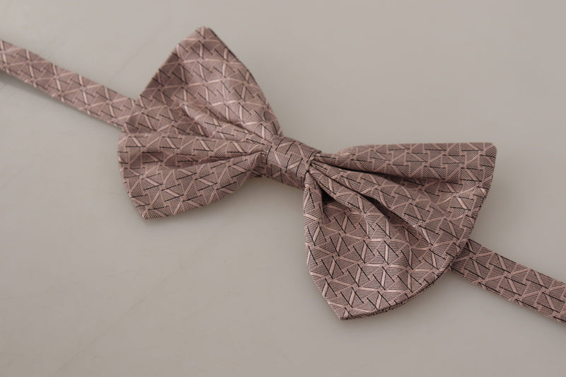 Dolce & Gabbana Elegant Silk Gray Bow Tie - Men's Men's Formalwear