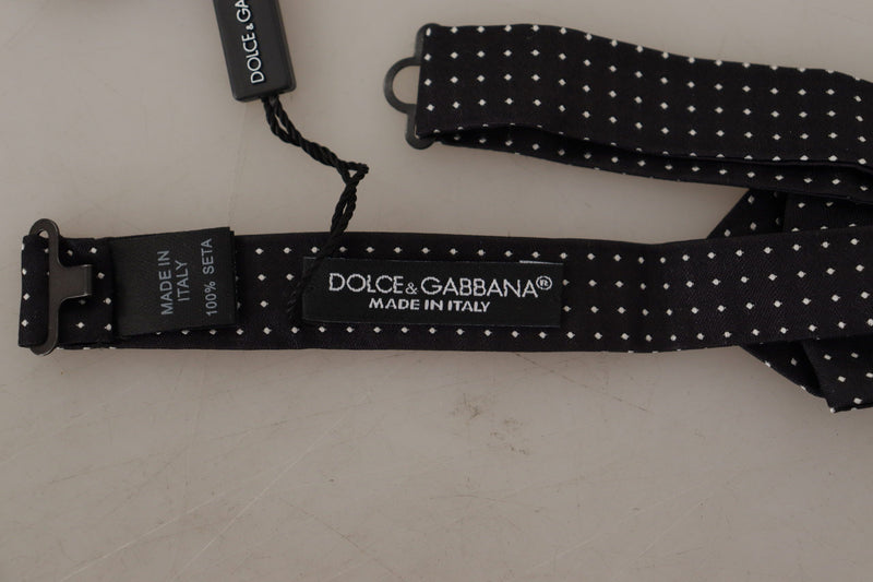 Dolce & Gabbana Exquisite Silk Polka Dot Bow Men's Tie