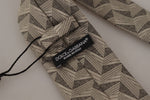 Dolce & Gabbana Stunning Beige Silk Bow Men's Tie