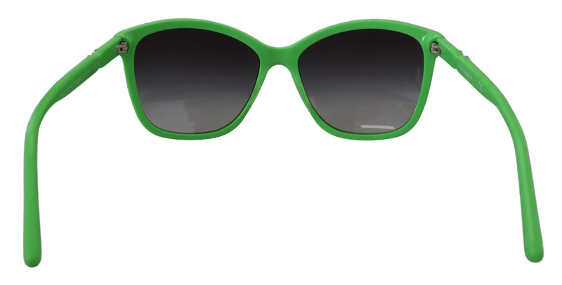 Dolce & Gabbana Chic Green Acetate Round Women's Sunglasses