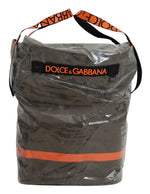 Dolce & Gabbana Cotton Men Large Fabric Green Shopping Tote Men's Bag