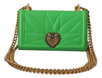 Dolce & Gabbana Elegant Leather iPhone Wallet Case with Women's Chain