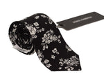Dolce & Gabbana Elegance in Bloom Silk Bow Men's Tie