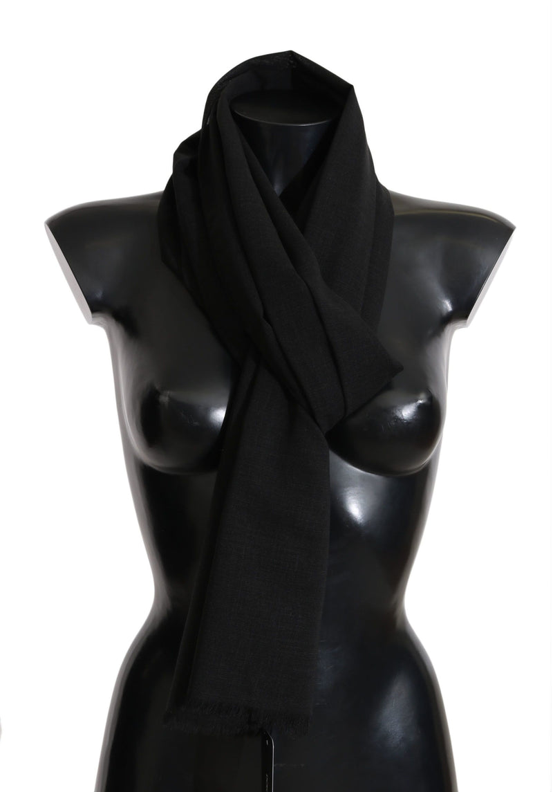 Dolce & Gabbana Elegant Black Wool Blend Women's Scarf