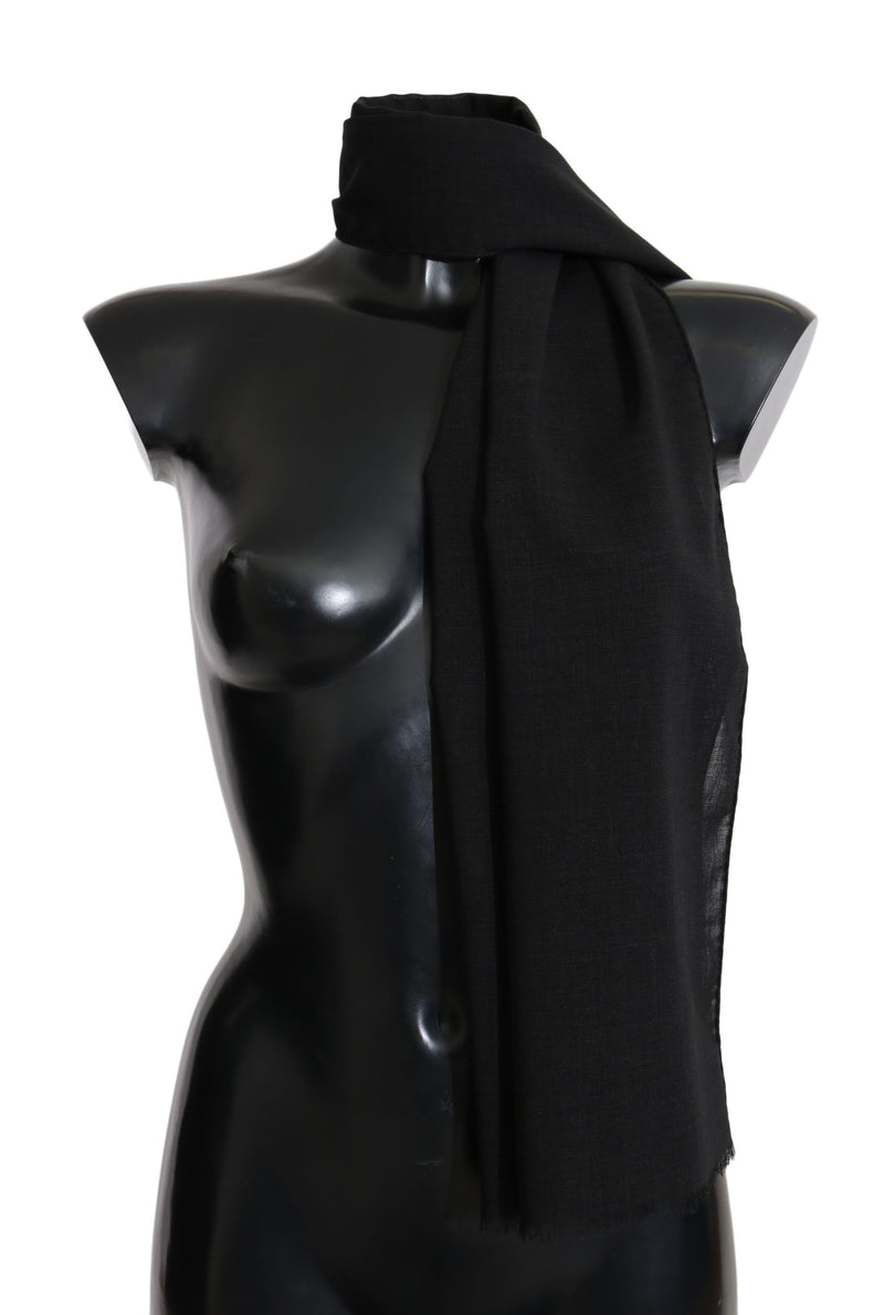Dolce & Gabbana Elegant Black Wool Blend Women's Scarf